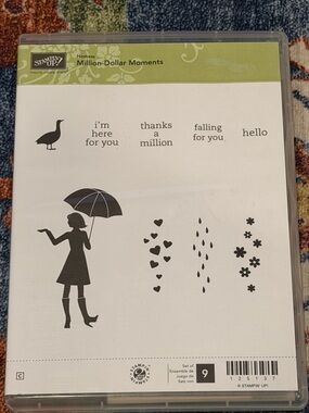 Stampin' Up! Million-Dollar Moments Clear Stamp Set - Black and Green
